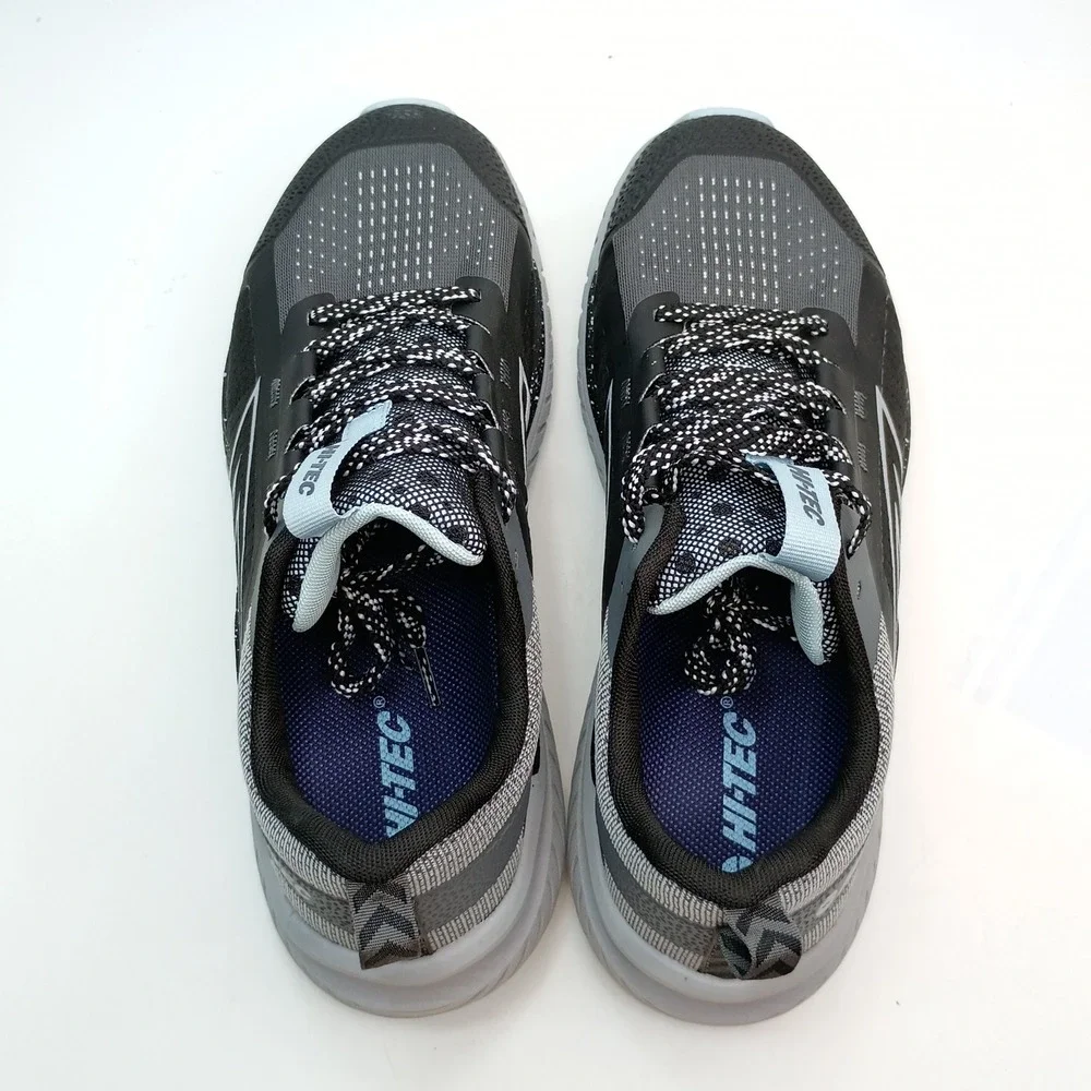 Hi-Tec C16040W-BVL Running Shoe Women Size 10 Black Grey Mesh Athletic